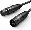 UGREEN Câble XLR Câble Microphone Mâle vers Femelle Compatible avec Microphone Table de Mixage Enceinte Caméra Amplificateur Alimentation Fantôme..